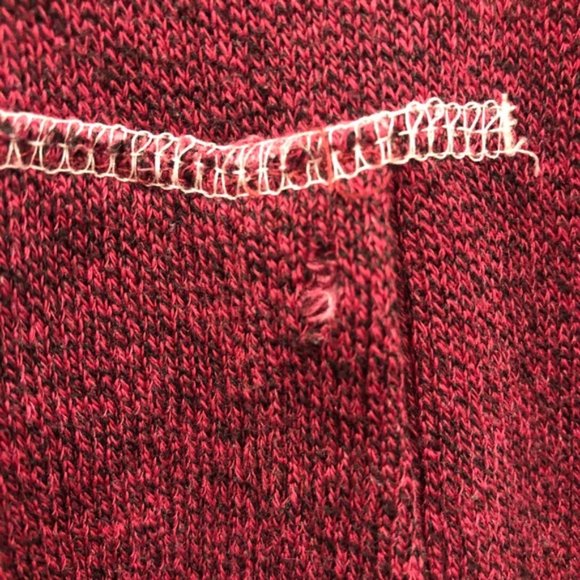 Roots Logo Hooded Sweatshirt Red Size XXS - Picture 6 of 8